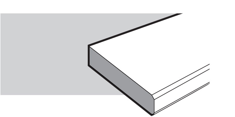 Square Polished (Double Bevel) Quartz Worktops east-sussex
